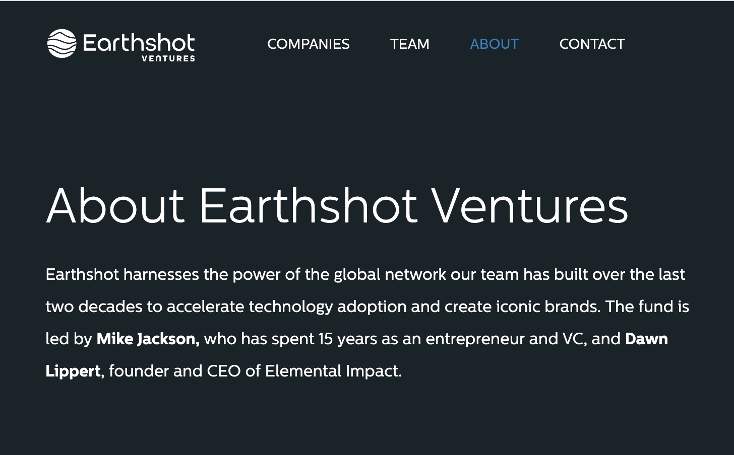 Earthshot Ventures